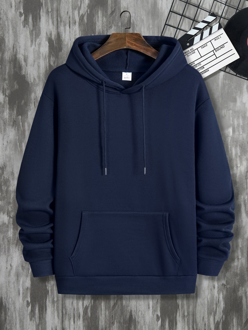 Men'S Hoodie with John 3:16 Bible Verse Print - Black Religious Apparel, Adjustable Drawstring Hood & Front Pocket - Christian Faith-Based Clothing for Everyday Casual Wear - All-Season Comfort Fit Pullover Sweatshirt, Spirit