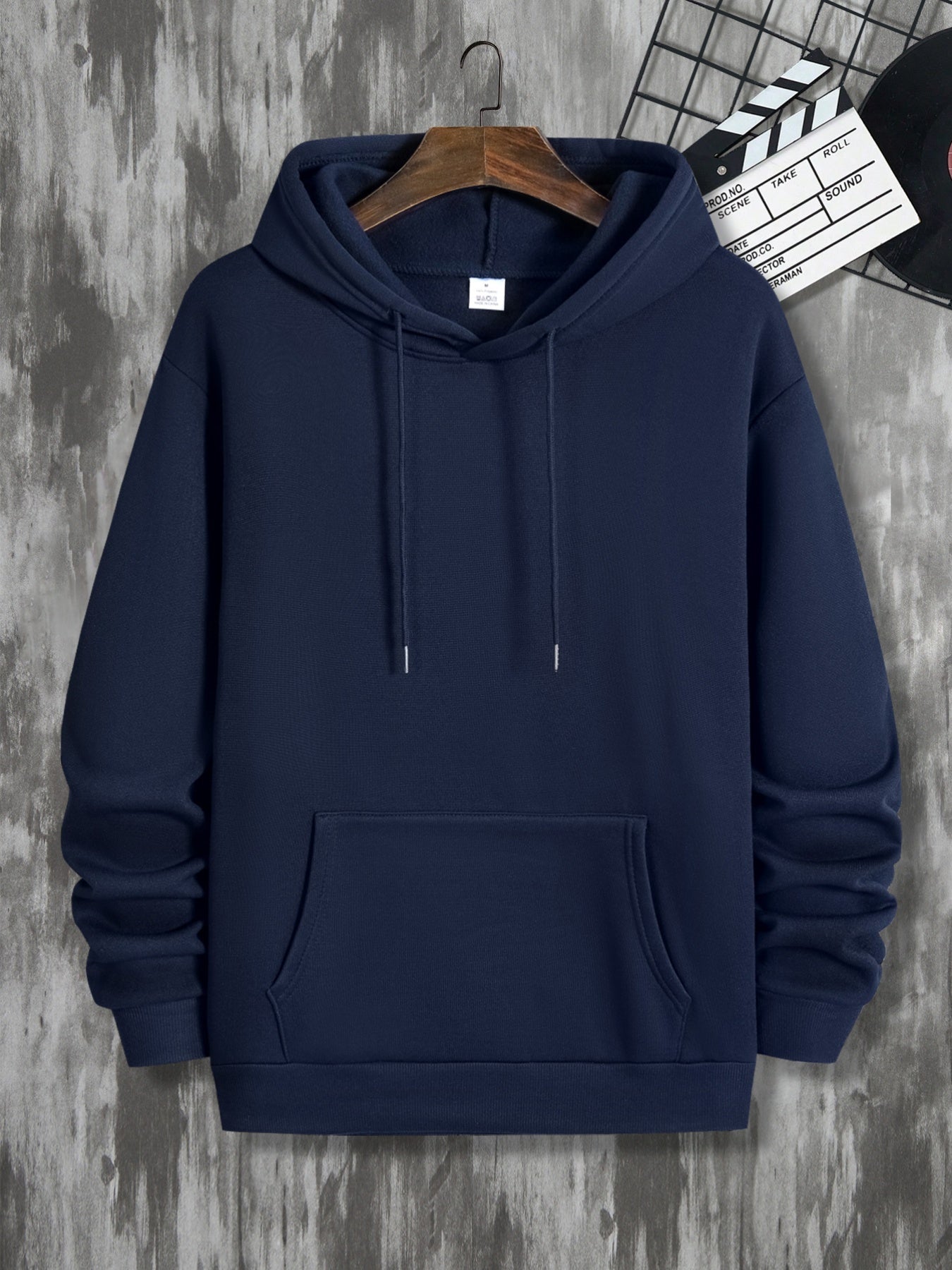 Men'S Hoodie with John 3:16 Bible Verse Print - Black Religious Apparel, Adjustable Drawstring Hood & Front Pocket - Christian Faith-Based Clothing for Everyday Casual Wear - All-Season Comfort Fit Pullover Sweatshirt, Spirit