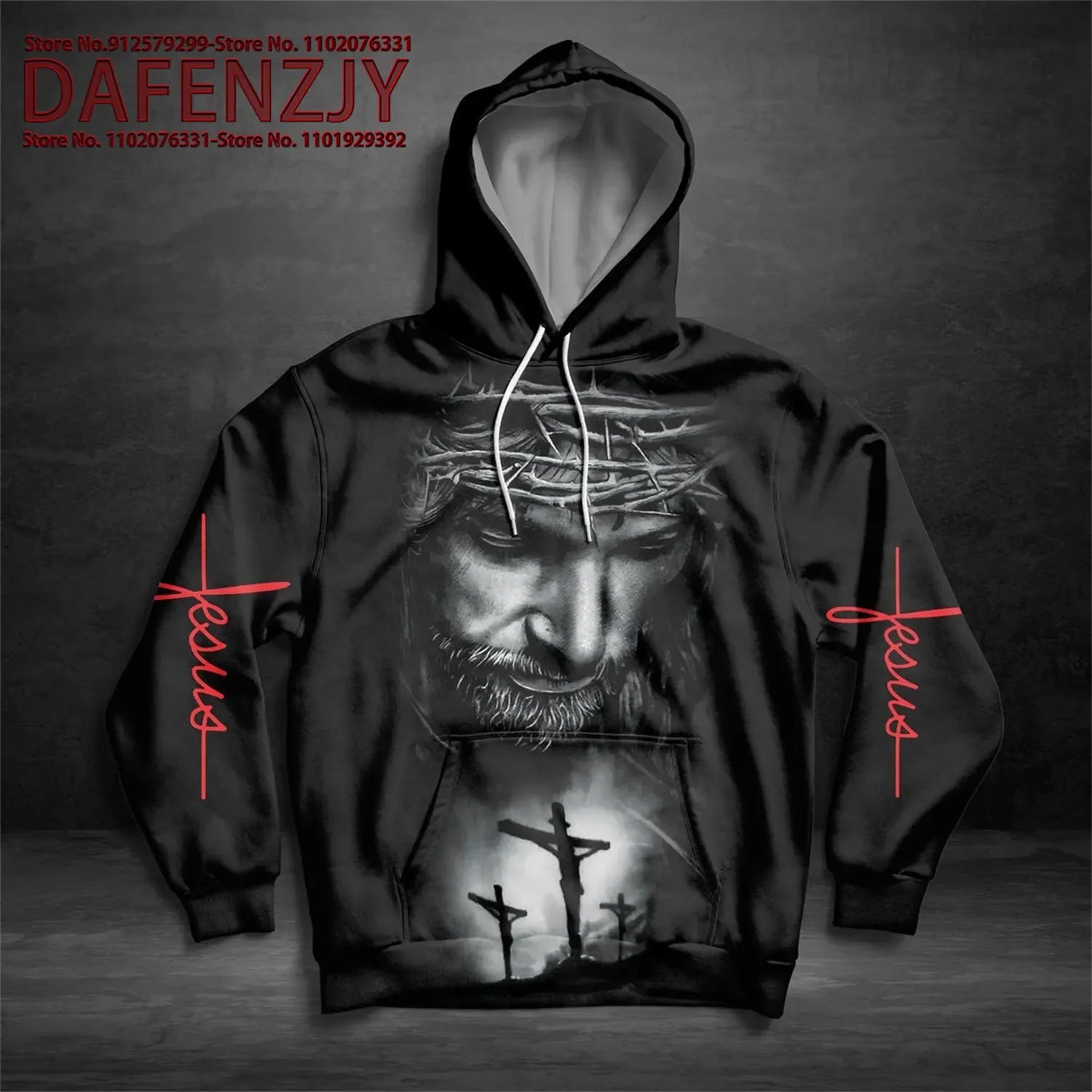 New Fashion Christian Hoodie Jesus Cross 3D Printed Men Sweatshirt Unisex Pullover Casual Long Sleeve Man Hoodies Streetwear