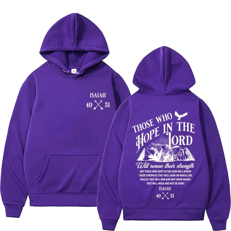 Christian Jesus Letters Print Hoodies Men Clothing F  Men Long Sleeve Hooded Sweatshirts Unisex Cool Casual Streetwear Street