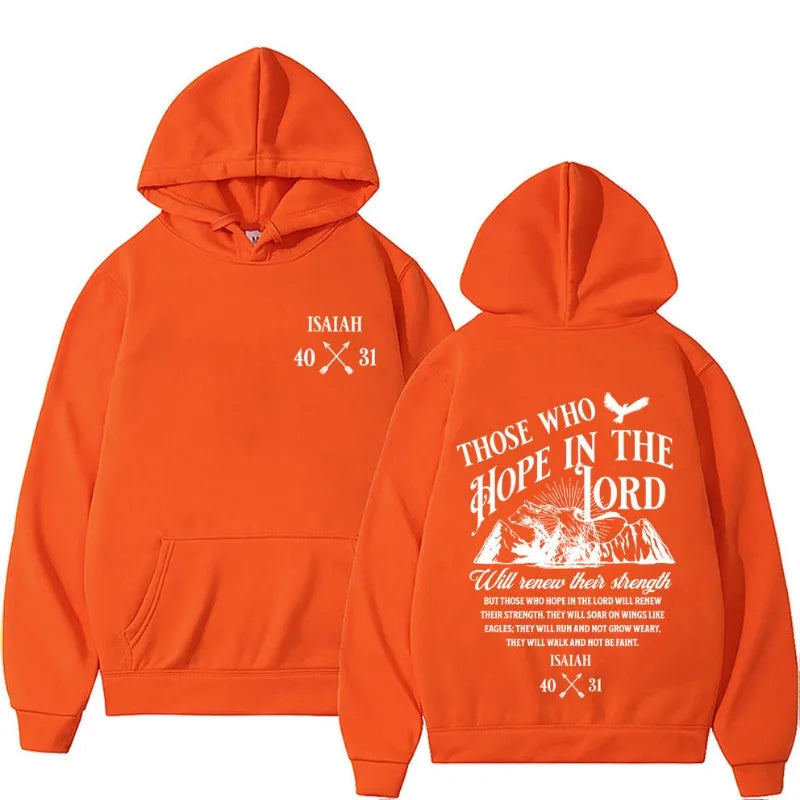 Christian Jesus Letters Print Hoodies Men Clothing F  Men Long Sleeve Hooded Sweatshirts Unisex Cool Casual Streetwear Street
