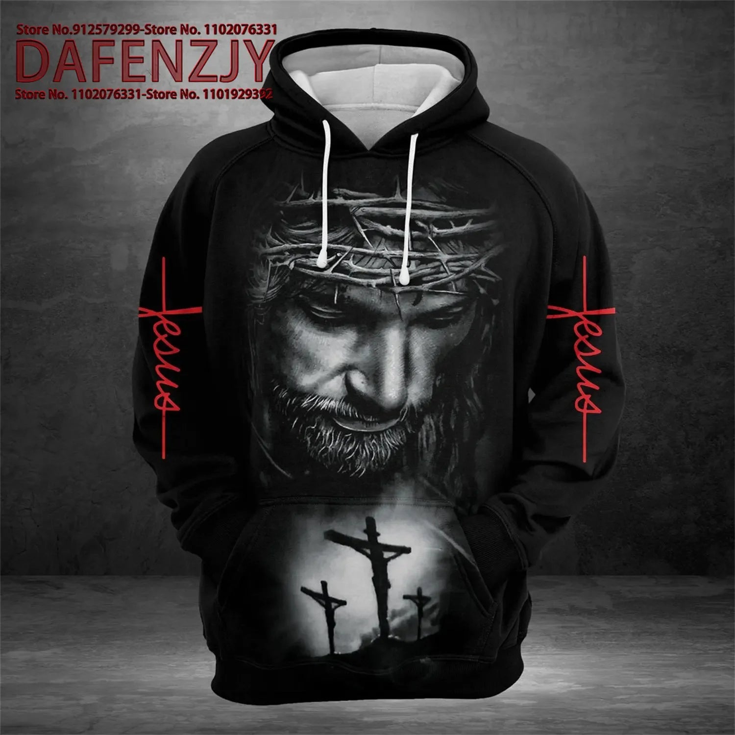 New Fashion Christian Hoodie Jesus Cross 3D Printed Men Sweatshirt Unisex Pullover Casual Long Sleeve Man Hoodies Streetwear