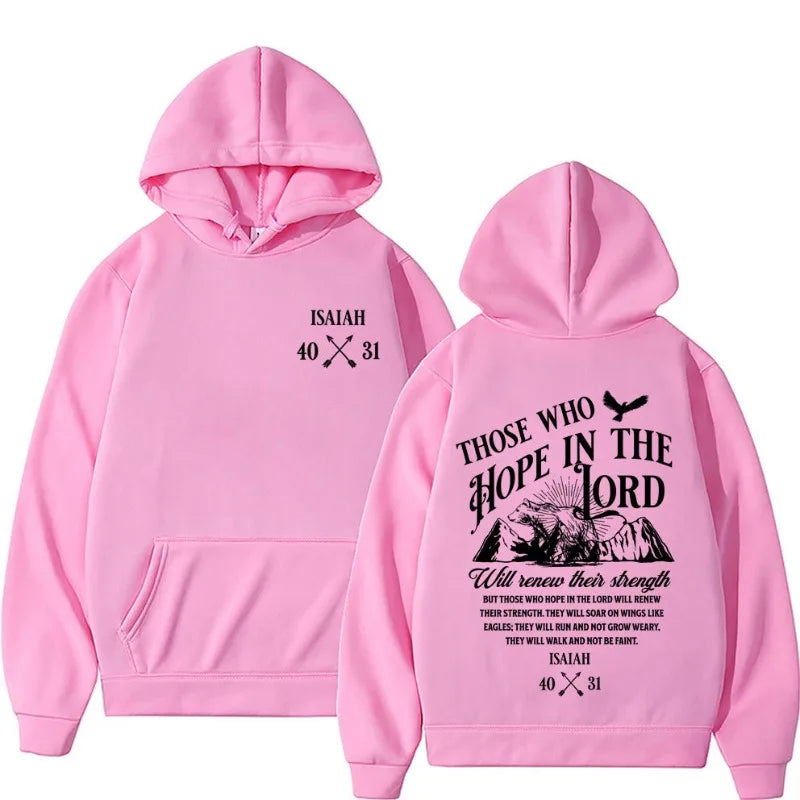 Christian Jesus Letters Print Hoodies Men Clothing F  Men Long Sleeve Hooded Sweatshirts Unisex Cool Casual Streetwear Street
