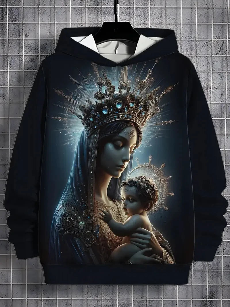 New Christian Hoodie Jesus Cross 3D Printed Men Sweatshirt Unisex Pullover Casual Oversized Man Hoodies Streetwear Dropshipping